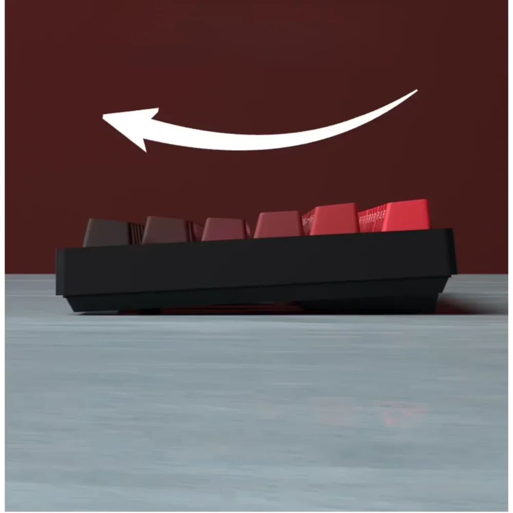 New Keycaps for 60/64/84/98/108 Gaming Mechanical Keyboard MX Switch 135 Keys OEM PBT Side Engraved Red and Black Gradient Color