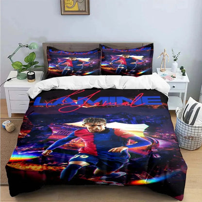 Spain Football Cenozoic Star L-Lamine Y-Yamal Bedding Sets Duvet Cover Pillowcase Single Twin Full Queen King Size for Kids Teen