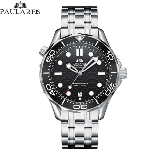 Luxury Automatic Watch for Men Stainless Steel Waterproof Calendar Mechanical Watches Fashion Casual Mens Watches Reloj Hombre