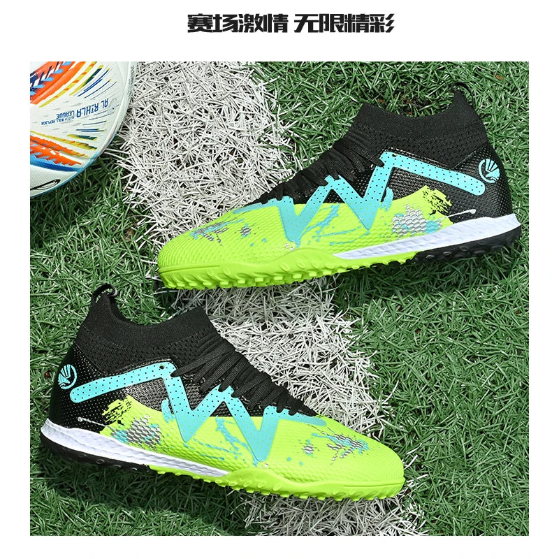 Scarpe da calcio TF da uomo, professionali e confortevoli, di alta qualità, scarpe da calcetto da uomo per adulti, casual e ultraleggere