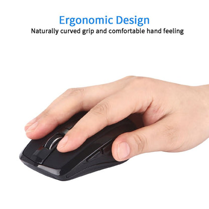2.4G Wireless Mouse 6 Buttons Noiseless USB Type C 800/1200/1600 DPI Gaming Mouse with Type-C Receiver