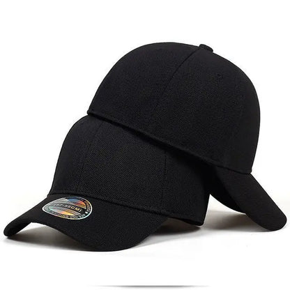 Not Adjustable Back Closed Snapback Caps Men Quality Hip Hop Fitted Hats Adult Solid Color Baseball Hats 57-58cm for Small Face