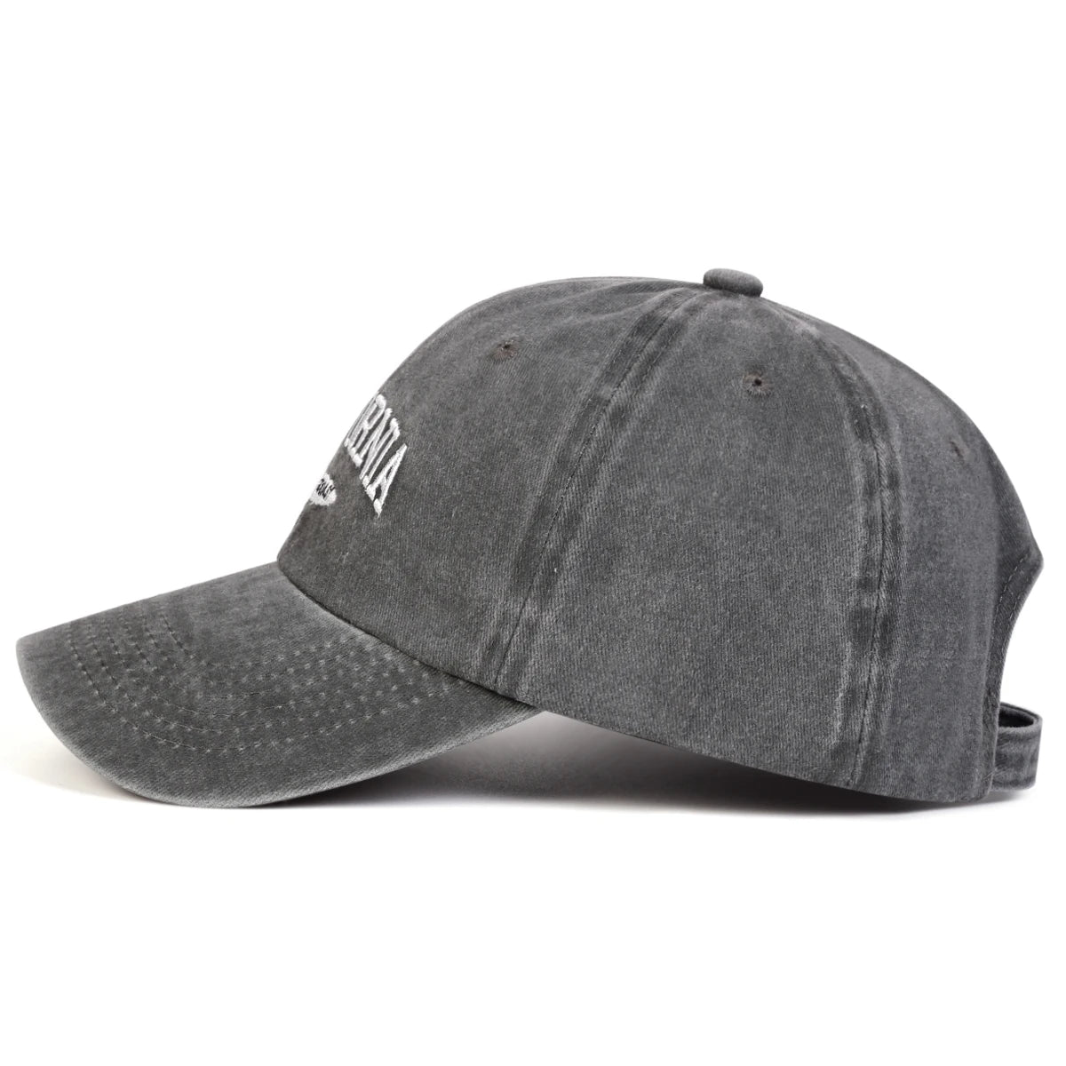 Unisex CALIFORNIA Letter Embroidery Wash Baseball Caps Spring and Autumn Outdoor Adjustable Casual Hats Sunscreen Hat