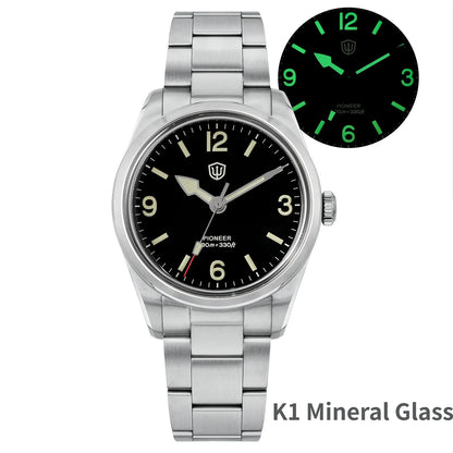Watchdives WD1960S V2 36.5mm Men’s Quartz Watch VH31 Sweep-Seconds Movement  Sapphire Crystal BGW9/C3 Luminous  Watch for Men