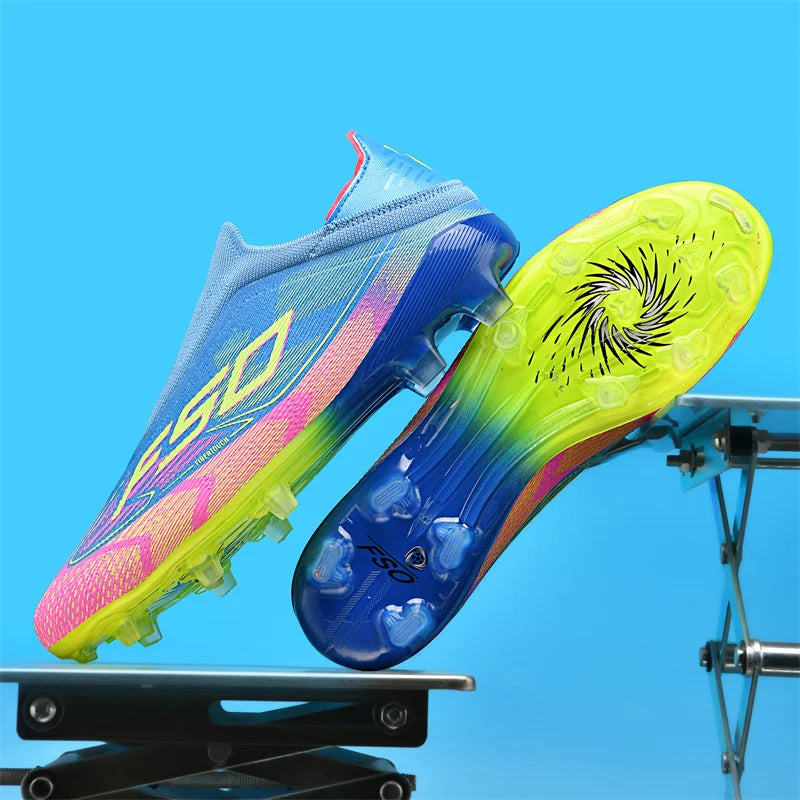 New Men's Football Boots Ultralight Sport Indoor Cleats Soccer Shoes Grass Adult Non-Slip Non Slip Fg Turf Futsal Comfortable