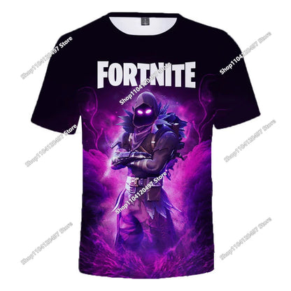 Children's Summer T Shirt Battle Royale Fortnite Hero Victory 3d T-shirt Tees Boys Girls Baby Clothes