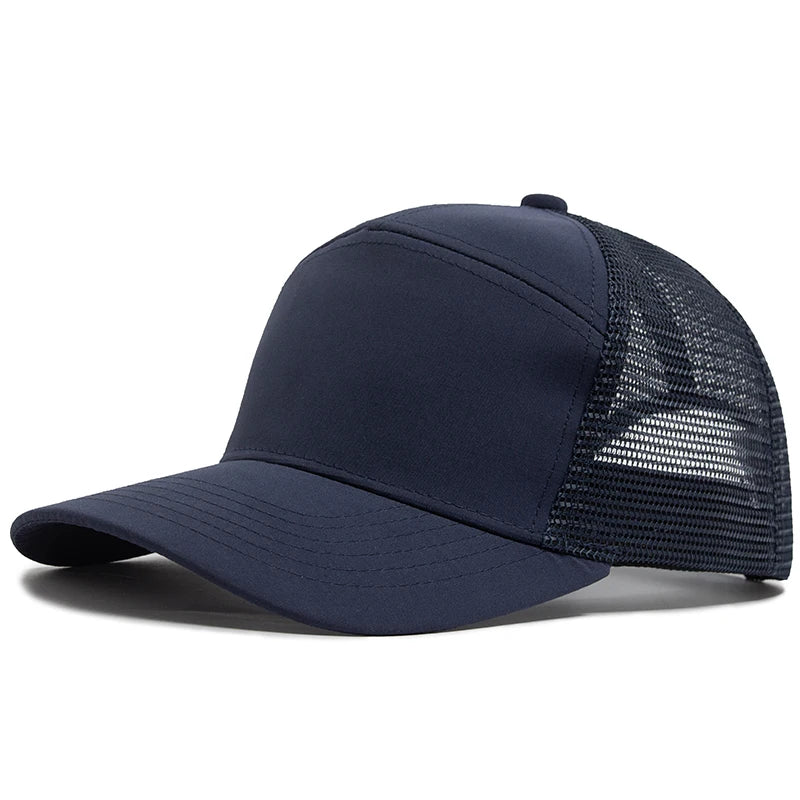 Sommer-Baseballkappe mit 7-Panel-Design, Fashion-Hip-Hop-Mesh-Kappen, Herren-Trucker-Cap, Visier, Hardtop, Snapback, Damen, Unisex, coole neue Marke