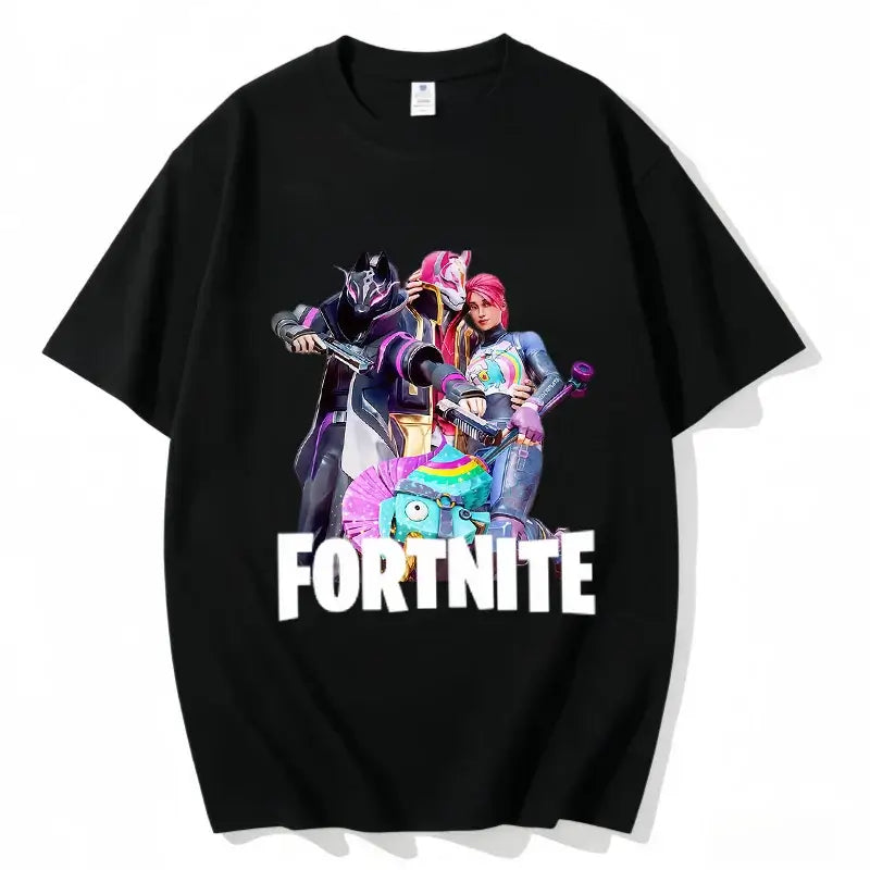 Fortnite majica s okruglim izrezom, uniseks za odrasle, gaming plesna moda, nova, od čistog pamuka, kratkih rukava, savršena za ležerno nošenje i odmor