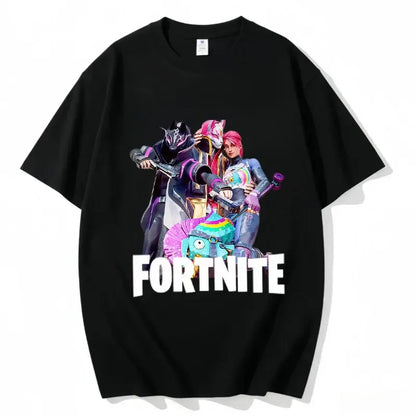 Fortnite majica s okruglim izrezom, uniseks za odrasle, gaming plesna moda, nova, od čistog pamuka, kratkih rukava, savršena za ležerno nošenje i odmor