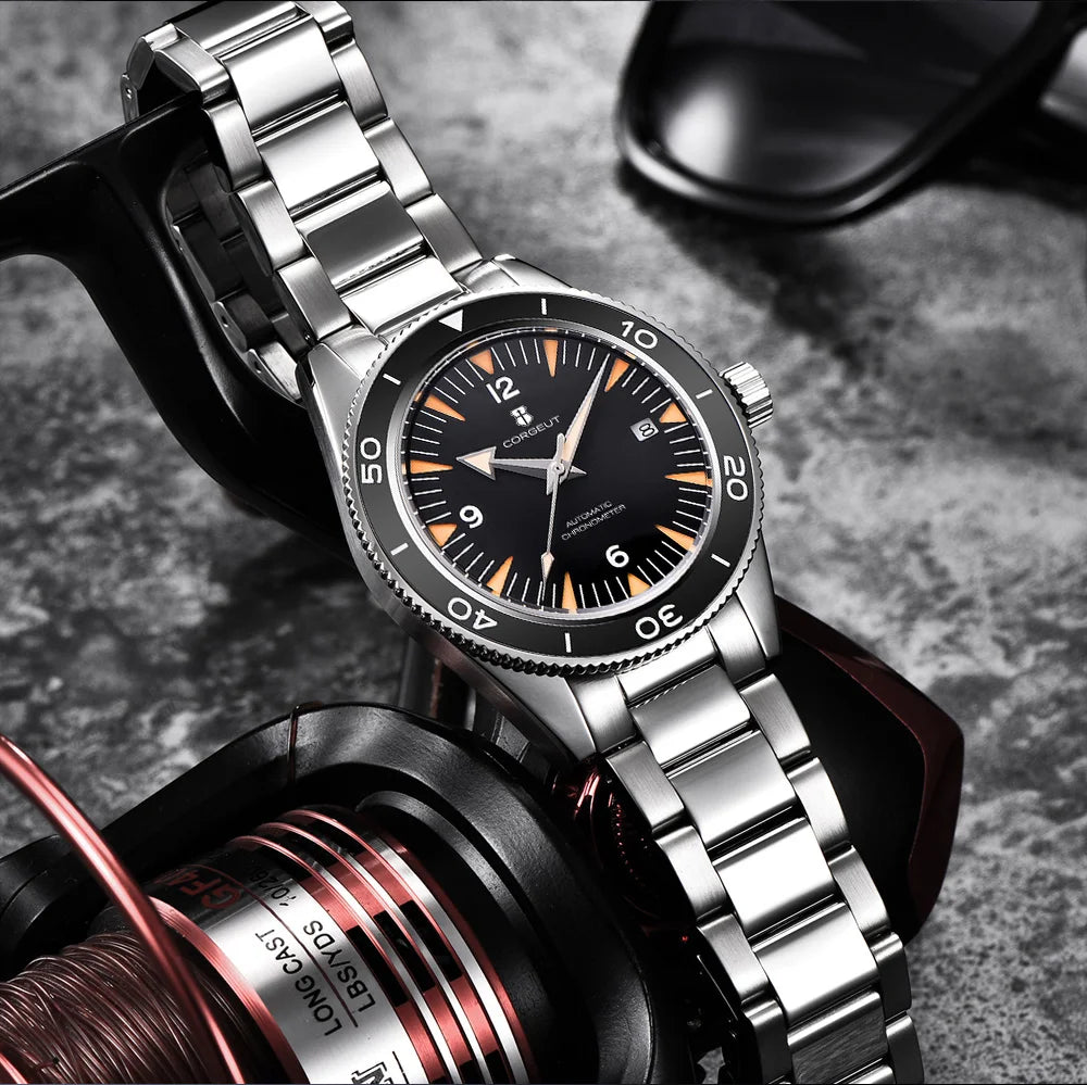 Ceramic Bezel 100 Waterproof Luxury Corgeut Watch Men 41mm Sapphire Mechanical Clock Diver Miyota Automatic Wristwatch