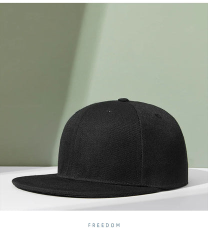 Großhandel: 40 Farben, verstellbare Snapback-Kappen mit flachem Schirm, Damen-Mode, Polyester, einfarbige Baseballmützen, Herren, Hip-Hop, unbedruckte Sportmützen