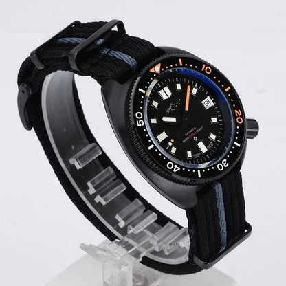 Relógio de Homem Heimdallr 44mm PVD 6105 Diver, Movimento Automático Japonês NH35, Impermeável 200M, Luneta em Cerâmica