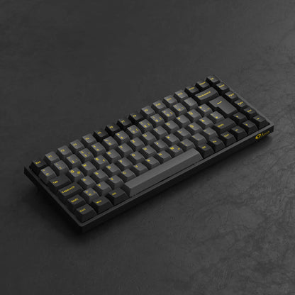 Akko 3084B Plus Black & Gold 75% ISO-DE Layout Mechanical Gaming Keyboard Hot-Swappable Multi-Modes 2.4GHz / USB Type-C / BT 5.0