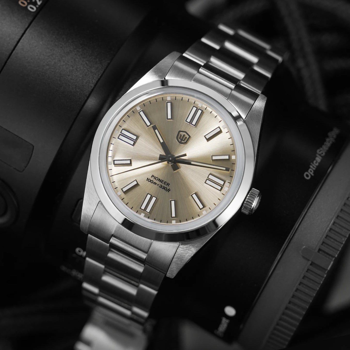 Watchdives WD1016 V3 Watch 37mm VH31 Sweep Quartz Movemet Stainless Steel Watch Waterproof Luminous Sapphire Men Wristwatch