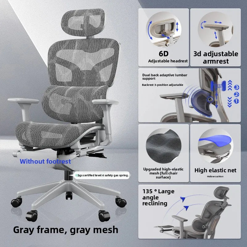 UVR Ergonomic Office Chair Adjustable Reclining Executive Chair with Armrests, Lumbar Support, Swivel Lift Gaming Chair for Home & Workspace