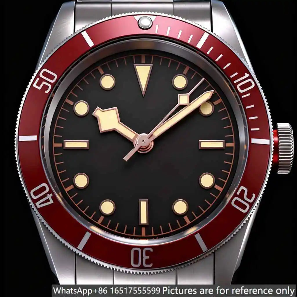 40mm luxury men's watch, made of 904L steel, automatic movement--t
