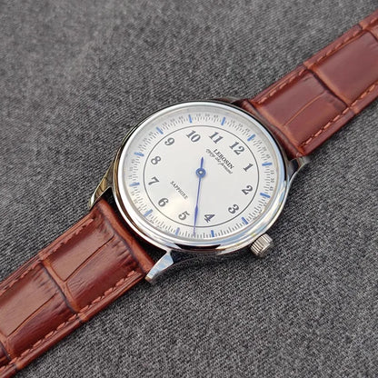 Single needle independent blue needle minimalist fashion personality sapphire mirror waterproof quartz watch for men