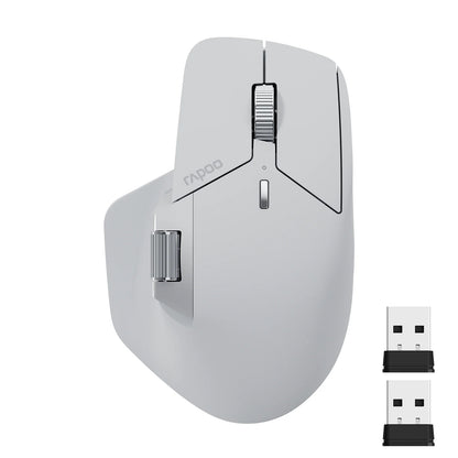 Bezprzewodowa, ergonomiczna mysz Rapoo MT760L/MT760M Multi-mode, akumulatorowa, 4000 DPI, obsługa do 4 urządzeń, Bluetooth