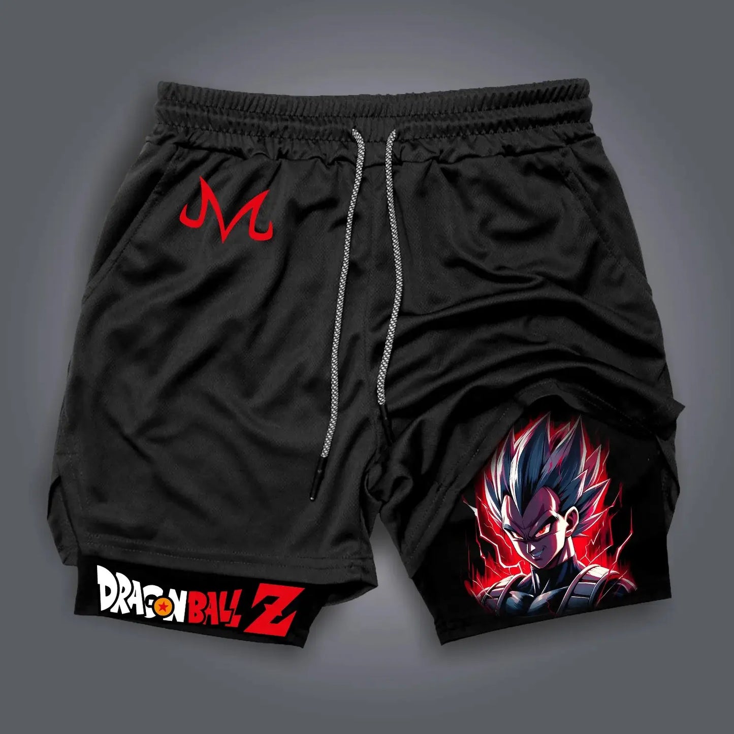 Licencirane kratke hlače Dragon Ball Super 2025 - japanske anime prozračne brzosušeće hlače za plažu, retro Y2K hip-hop stil