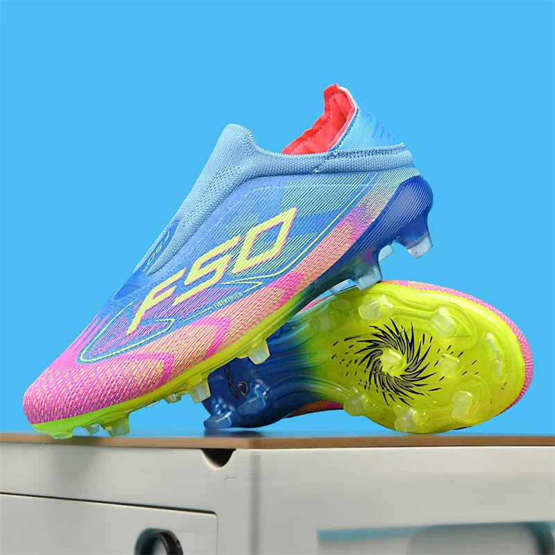 New Men's Soccer Shoes Grass Adult Non-Slip Football Boots Ultralight Sport Indoor Cleats Non Slip Fg Turf Futsal Comfortable