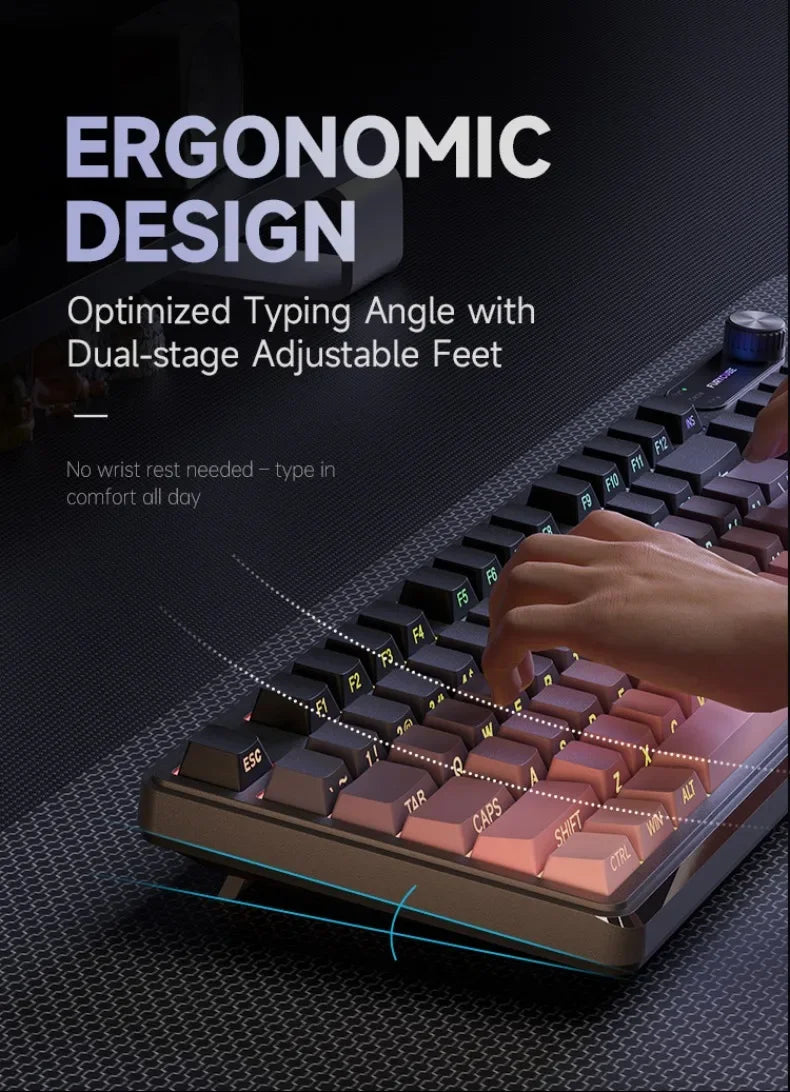 Wired Silent Keyboard Gaming Keyboard Magnetic Mechanical Wired for Pro Gaming Rapid Trigg 8000Hz 128K Rate