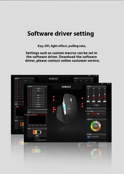 Acer Omr225 Gamer Mouse 3-mode Bluetooth Wireless Mouse Dual Scroll Ergonomic Mouse Custom Programming Gaming Mice Office Mice