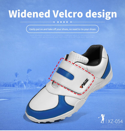 PGM Barn Flickor Pojkar Golfskor Halkfria Läder Utomhus Barnsneakers Sportskor XZ054