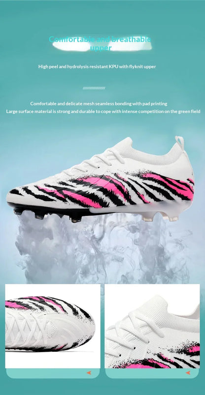 New Men's Football Boots Sport Soccer Shoes Match Unisex Ultralight Cleats Comfortable Non-Slip Outdoor Adult Grass High-quality