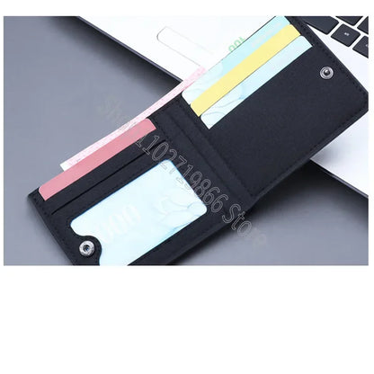 Sonics Mens Purses Men Wallets Cartoon Anime Graphic Print Cute Purse Portable Large Capacity Card Packs Birthday Party Gifts