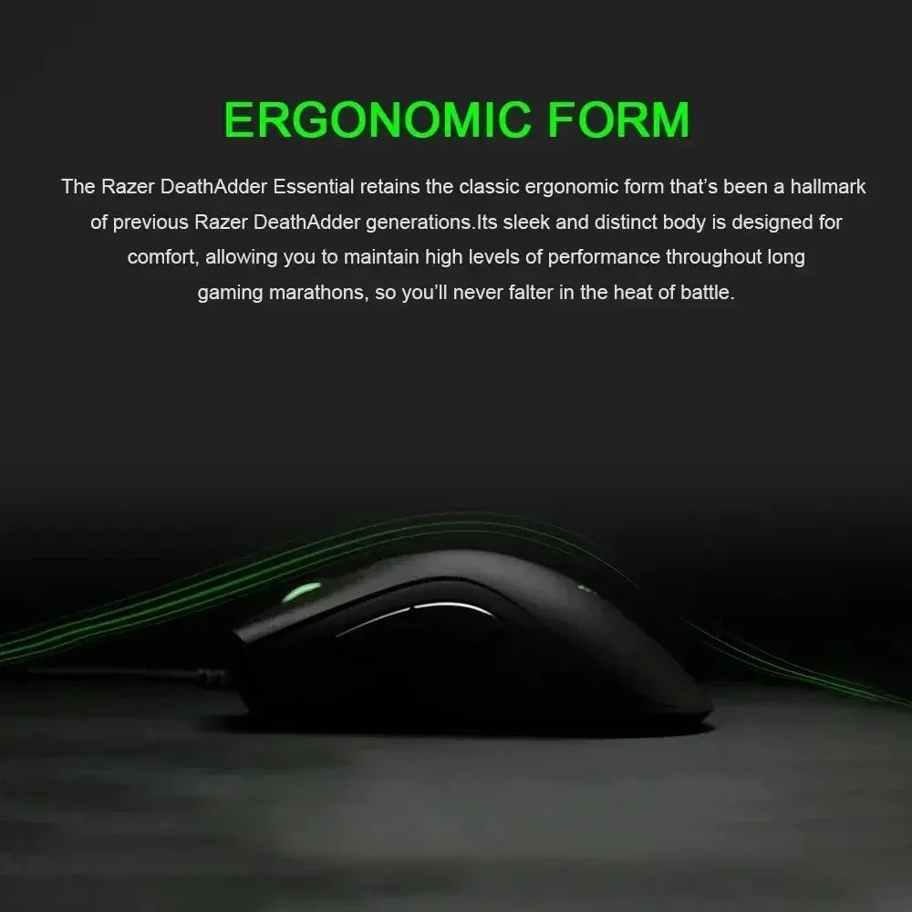 Razer NEW YEAR GIFT Thunder Snake Viper Mini Computer Esports Cable Gaming Mouse Laptop RGB Light, Small Hand Mouse
