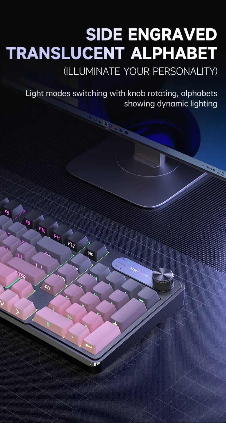 Wired Silent Keyboard Gaming Keyboard Magnetic Mechanical Wired for Pro Gaming Rapid Trigg 8000Hz 128K Rate