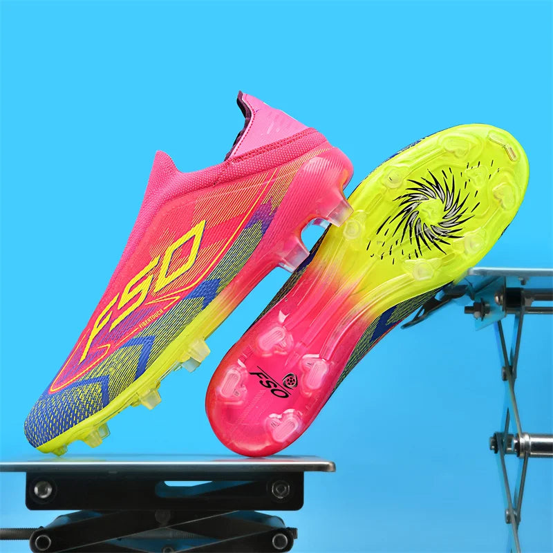 New Men's Football Boots Ultralight Sport Indoor Cleats Soccer Shoes Grass Adult Non-Slip Non Slip Fg Turf Futsal Comfortable