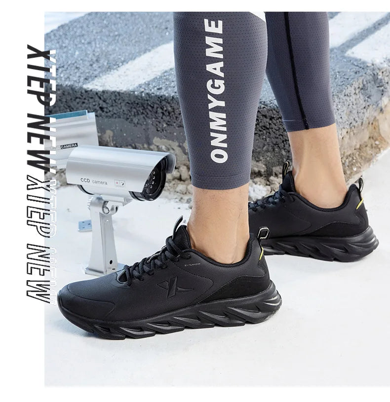 Xtep Running Shoes For Men 2021 Winter Street Casual Men's Sports Shoes Wear-Resistant Support Cushion Sneakers 879419110080
