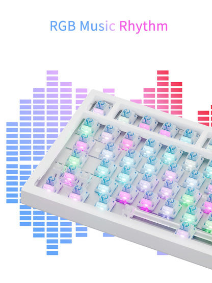Ajazz AK820/AK820Pro Gaming Mechanical Keyboard Bluetooth 5.1/Wireless/wired  Custom Keyboard With Heat Exchange Sealed Button