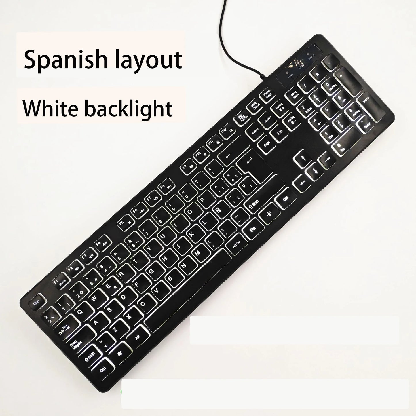 Spanish/French (AZERT)/Russian/Arabic/German keyboard layout Backlit wired Desktop Gaming Keyboard For Desktop Computer office