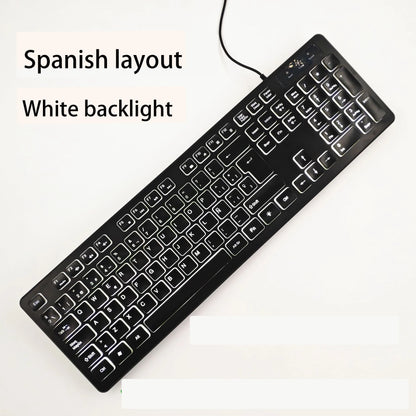 Spanish/French (AZERT)/Russian/Arabic/German keyboard layout Backlit wired Desktop Gaming Keyboard For Desktop Computer office