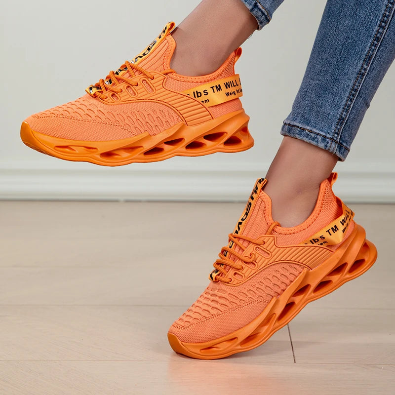 Zapatillas deportivas de moda para mujer, zapatillas con plataforma, zapatos planos de primavera-invierno, zapatillas de running para mujer, tallas grandes, 43
