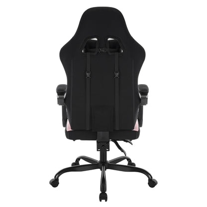 WOLTU Massage Gaming Chair Ergonomic Swivel Computer Chair with Pillow & Footrest Adjustable Headrest Lumbar Support Gamer Chair