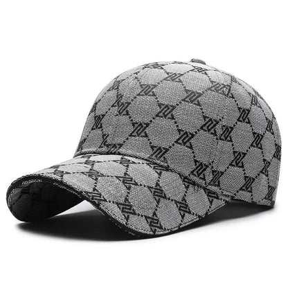 Four Seasons New Sunscreen Three-Line Sewn Baseball Cap Men's And Women's Casual Cap Net Red Distressed 1841 Hat
