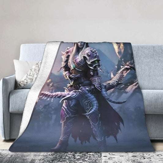 Topla deka Students Travel World of Warcraft Sylvanas Windrunner deka za prekrivanje flanelski prekrivač za uređenje doma prekrivač za krevet