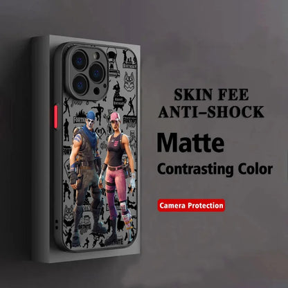 Hot Game F-Fortnites Phone Case For Oppo A6 A5 A5x A59 A98 A38 A58 A78 A76 A57 A17 A55 A94 A74 A54 A16K A16 Pro 5G Matte Cover