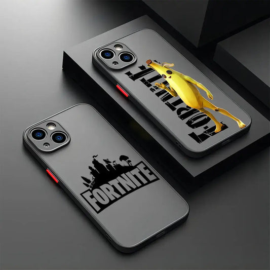 Θήκη τηλεφώνου Hot Game F-Fortnites για Xiaomi Redmi Note 14 13 12 12S 11 11S 10 10S 9T 9S 8 7 Pro Plus 4G 5G, ματ διάφανο πίσω κάλυμμα