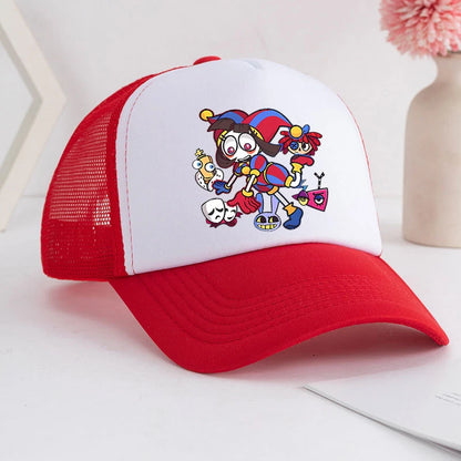 Casquette de baseball « The Amazing Digital Circus » pour adulte, imprimé anime, style athleisure estival pour étudiants, ajustable, chapeau de soleil mignon, cadeau