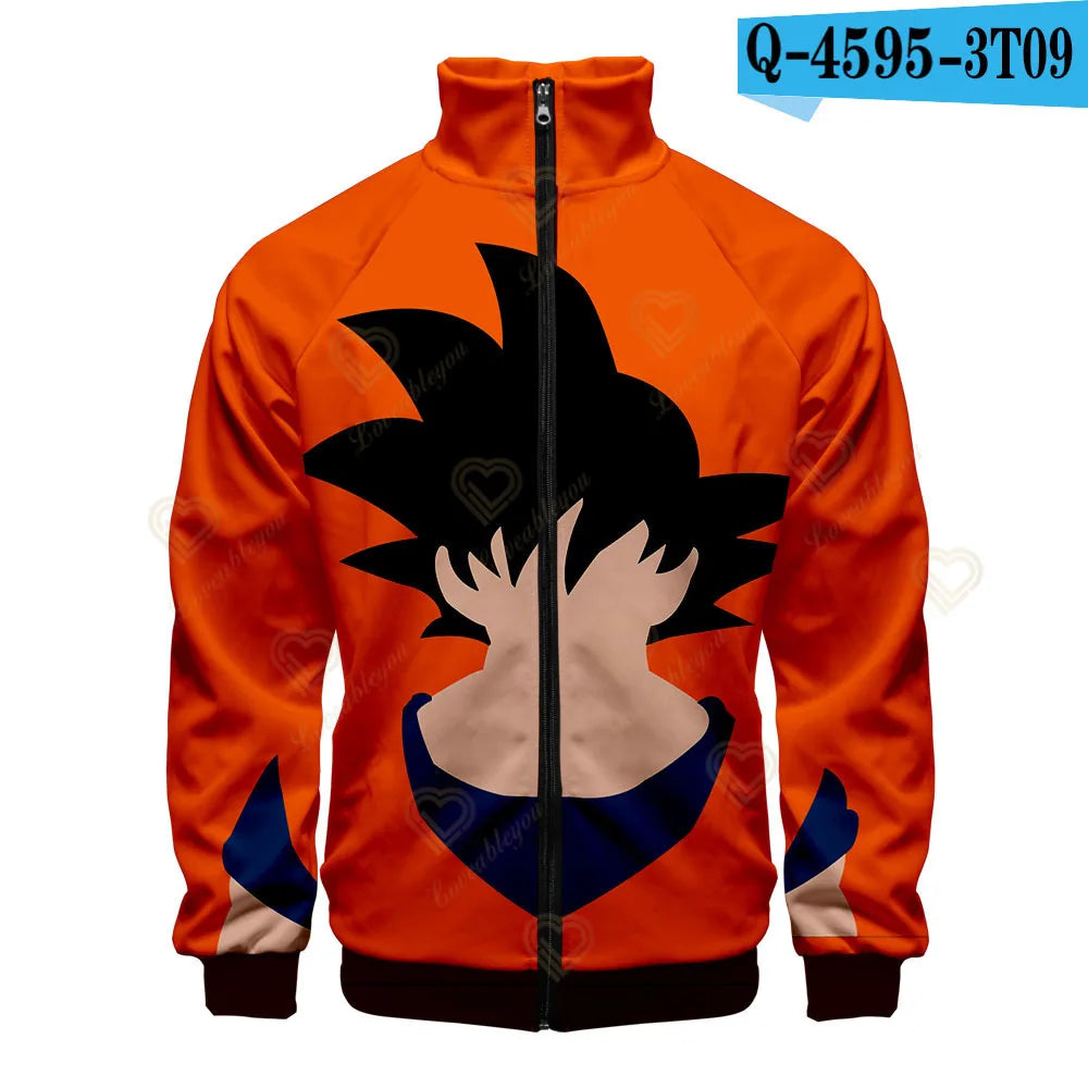 Dragon Ball 3D Print Zipper Hoodie Cool Fashion Men/Women/Kids Long Sleeve Hoodies Sweatshirt Casual Cosplay Jacket Clothes