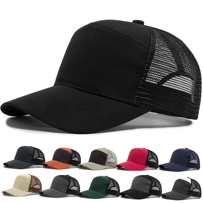 Sommer-Baseballkappe mit 7-Panel-Design, Fashion-Hip-Hop-Mesh-Kappen, Herren-Trucker-Cap, Visier, Hardtop, Snapback, Damen, Unisex, coole neue Marke