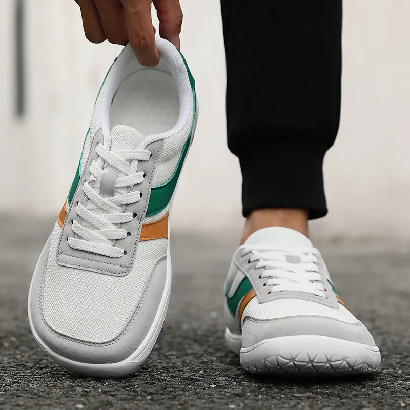 Moški čevlji s širokim prstnim delom, modni supergi, novi čevlji z mehko podplatjo in širokim kopitom, čevlji za prosti čas, unisex mrežasti čevlji za hojo bos, Tenis De Hombre