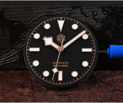San Martin New 40mm BB Diver Watch Top Brand Classic Mens Watches NH35 Automatic Mechanical Sapphire Waterproof Reloj SN0128