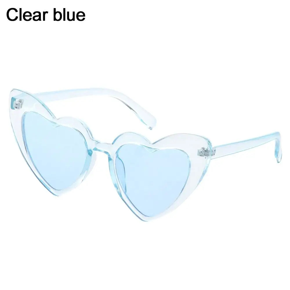 Heart Sunglasses Rimless Metal Frame Heart Shaped Sunglasses Gradient Lens Love Heart SunGlasses Women Eyewear UV400 Protection