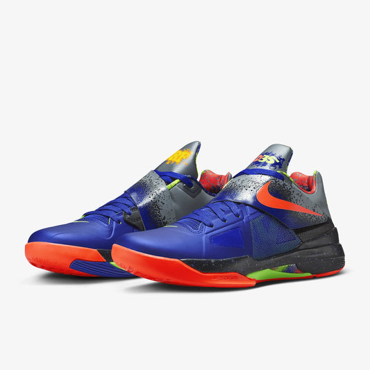 Nike Genuine KD 4 NERF Men's Low Cut Shock-Absorbing Practical Basketball Shoes FQ8180-400