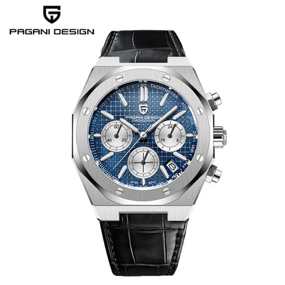 PAGANI DESIGN PD1707 Men's Quartz Watches 40MM Stainless Steel Sapphire Glass Top Brand Watch Gift for Men Reloj Hombre 2024 New